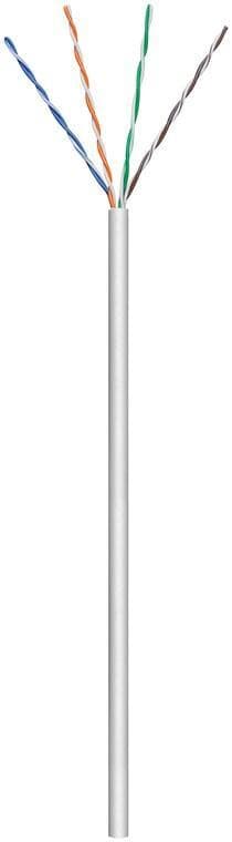 CAT 5e verkkokaapeli, U/UTP, harmaa