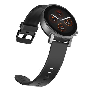 TicWatch E3 1,3 ”, älykello, GPS (satelliitti), 2,5D-lasi, kosketusnäyttö, sykemittari, 24/7 aktiivisuuden seuranta, vedenpitävä, Bluetooth, Wi-Fi, Panther Black