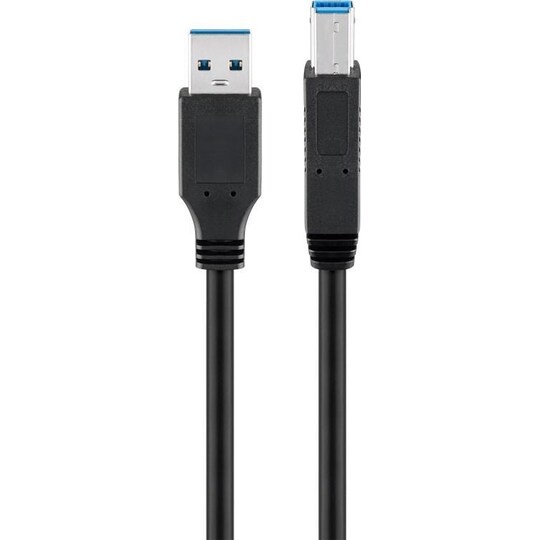 USB 3.0 SuperSpeed -kaapeli, musta