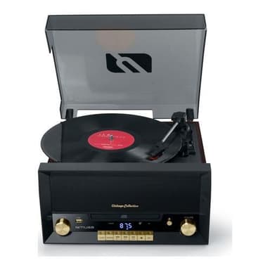 MT-112 W levysoitin Mikrojärjestelmä FM BT CD USB Retro