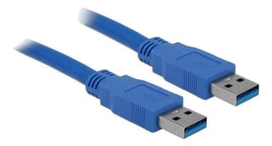Delock-kaapeli USB 3.0, tyyppi A, uros> USB 3.0, tyyppi A, uros, 1,5 m sininen