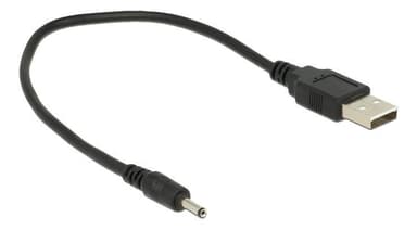 Delock-kaapeli A-tyypin USB-pistoke Virta> DC 3,0 x 1,1 mm, uros 27 cm