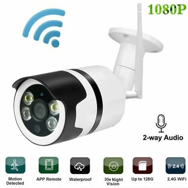 Ulkouima Wi-Fi / IP-kamera, 2 megapikselin TUYA-yhteensopiva