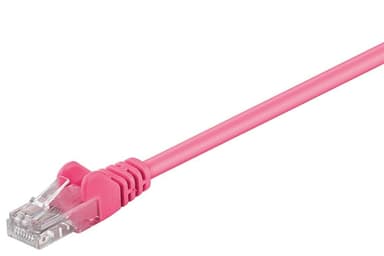 CAT 5e patch-kaapeli, U/UTP, magenta