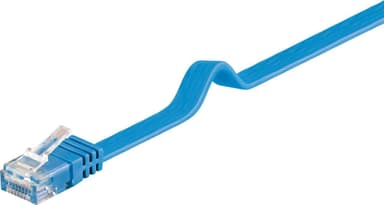 Goobay CAT 6 Flat-patch-kaapeli, U/UTP, sininen