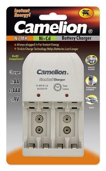 Camelion-pistokelaturi BC-0904S 2x tai 4xNi-MH AA/AAA tai 1-2x 9V Ni-MH