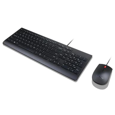 Lenovo Essential langallinen näppäimistö ja hiiriyhdistelmänäppäimistöasettelu venäjä, musta, venäjä / kyrillinen