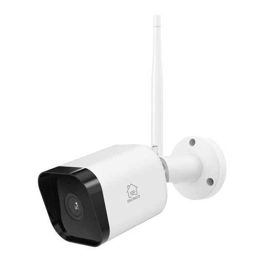 DELTACO SMART HOME WiFi kamera ulkokäyttöön IP65, 2MP, ONVIF, valkoinen