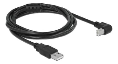 Delock-kaapeli USB 2.0 Type-A -liitin> USB 2.0 Type-B -liitin kulmikas 2