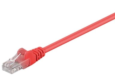 Patchkabel CAT 5e, U/UTP, röd, 5 m