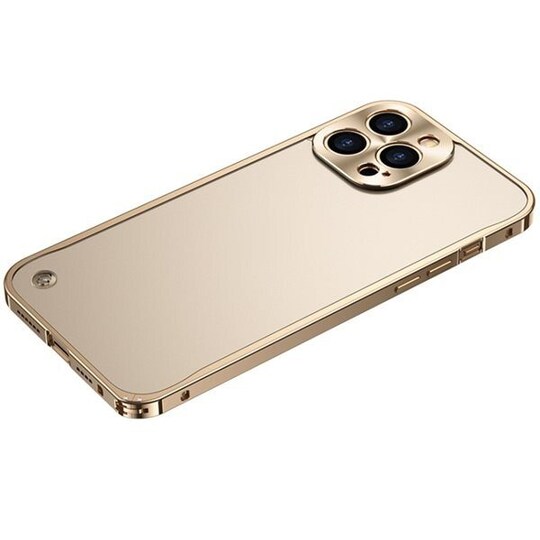 Matkapuhelimen kuori metallireunoilla iPhone 12 Pro Kulta