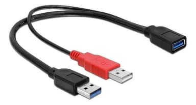 Delock -kaapeli USB 3.0 tyyppi A uros + USB tyyppi A uros> USB 3.0 tyyppi A fe