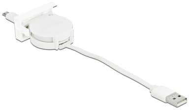 Sisäänvedettävä Delock Easy 45 -moduuli USB 2.0 -kaapeli, USB Type-A-EASY-USB