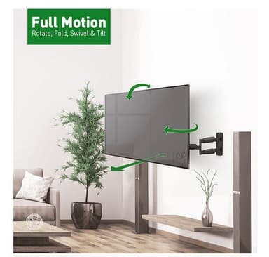 Barkan Seinäteline, Full Motion, 13-65 ", Maksimipaino (kapasiteetti) 36 kg, Musta