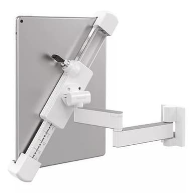 Barkan 7"-14" tablet-teline T72VL Seinäteline, Kierrettävä, Taitettava, Kääntyvä, Kääntyvä, Suurin paino (kapasiteetti) 1,4 kg, Säädettävä, 360 °, Valkoinen