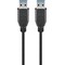 USB 3.0 SuperSpeed -kaapeli, musta