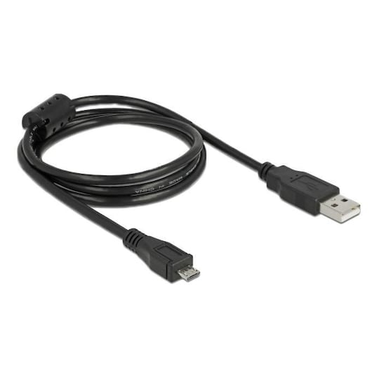 Delock -kaapeli USB2.0 -A uros - USB -micro B uros 1m