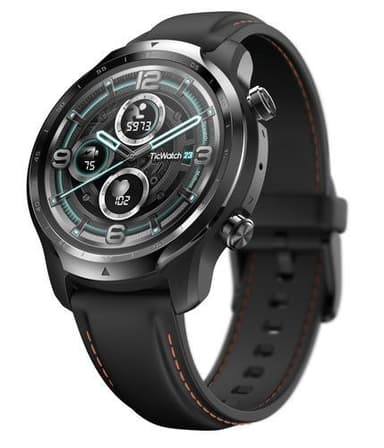 TicWatch Pro 3 GPS -älykello, NFC, GPS (satelliitti), Retina AMOLED, Sykemittari, Vedenpitävä, Bluetooth, 1 Gt, 8 Gt, Android, iOS, Wi-Fi, Snapdragon Wear 4100, 22 mm, Musta