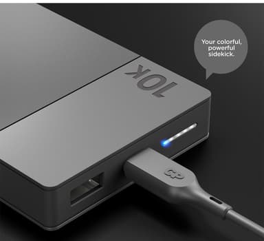 GP M2 varavirtalähde 10 000 mAh (harmaa)