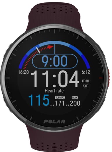 Polar Pacer Pro urheilukello S/L (punaruskea/luumu)