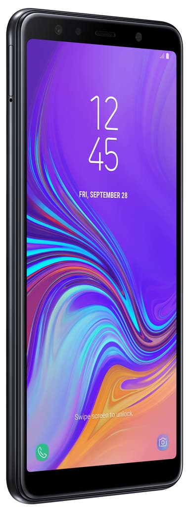 Samsung Galaxy A7 2018 älypuhelin (musta)