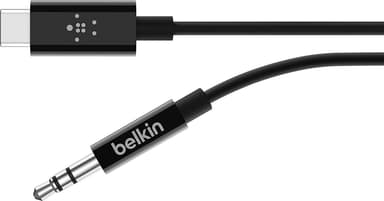 Belkin USB-C-3,5 mm audiokaapeli, 1,8 m F7U079bt06-BLK