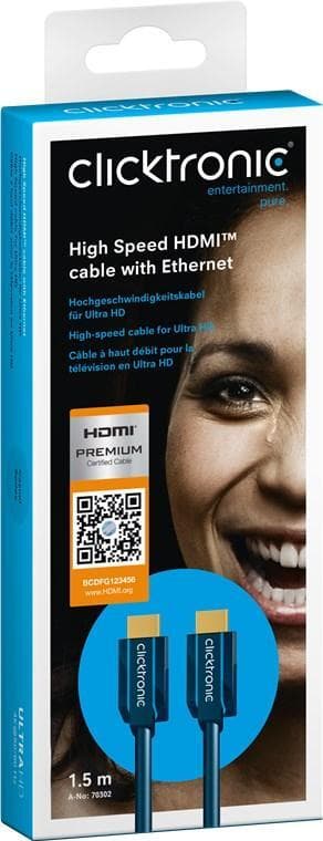 High Speed HDMIâ„¢ -kaapeli Ethernetillä