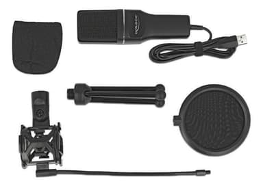 Delock USB -kondensaattorimikrofonisarja - podcast -lähetykseen, pelaamiseen ja lauluun
