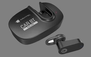Navitel -monitoimiset Bluetooth -kuulokkeet Solar Car BT Handsfree -laite, Bluetooth, musta, latausilmaisin