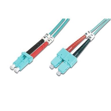 Digitus FO Patch Cord, Duplex, LC - SC MM OM3 50/125 µ, 1 m