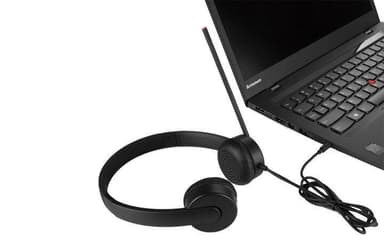 Lenovon analogiset kuulokkeet Essential Stereo Black