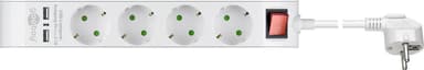 Goobay Haarapistorasia kytkimellä ja USB-liitännällä, 4 liitäntää