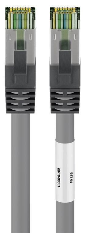 Goobay RJ45 (CAT 6A, 500 MHz) patch-kaapeli CAT 8.1 S / FTP-raakakaapelilla, 15294