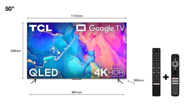 TCL 50'' QLED760 4K LED älytelevisio (2022)