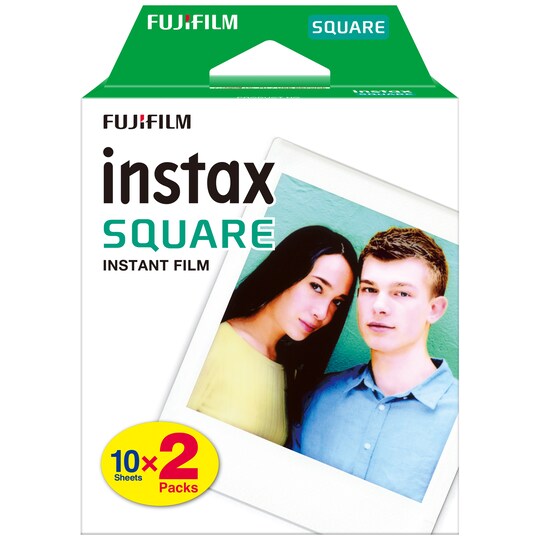Fujifilm Instax Square valokuvapaperi (20 kpl, valkoinen kehys)