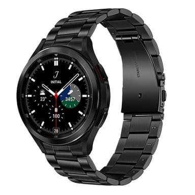 Rannekoru RSF Terästä No-Gap Samsung Galaxy Watch 4 (44mm) - Musta