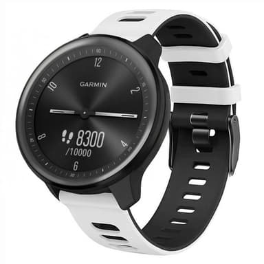 Twin Sport Rannekoru Garmin Vivomove Sport - Valkoinen/musta