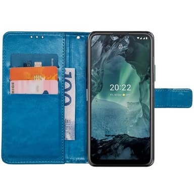 Lompakkokotelo 3-kortti Nokia G11 - Vaaleansininen