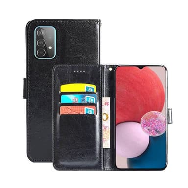 Lompakkokotelo 3-kortti Samsung Galaxy A13 4G - Musta
