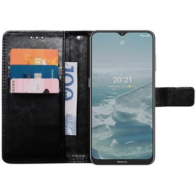 Lompakkokotelo 3-kortti Nokia G20 - Musta