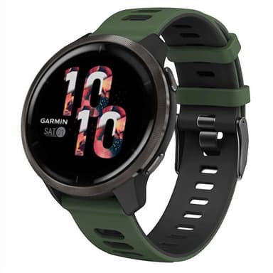 Twin Sport Rannekoru Garmin Venu 2 - Vihreä/musta