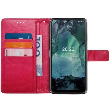 Lompakkokotelo 3-kortti Nokia G11 - Vaaleanpunainen