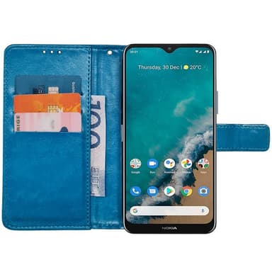 Lompakkokotelo 3-kortti Nokia G50 - Vaaleansininen