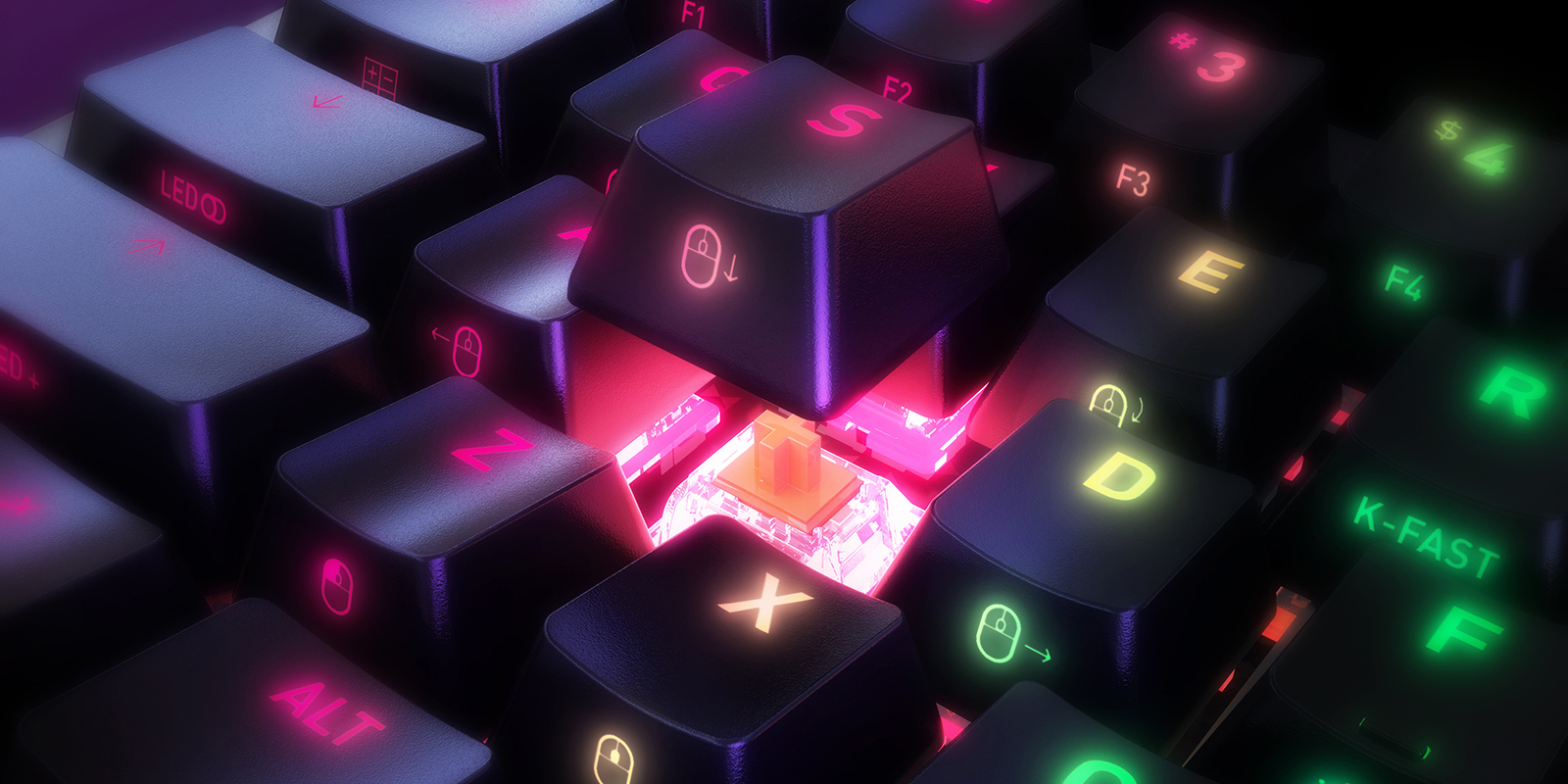 Xtrfy K5 RGB Compact pelinäppäimistö (musta)
