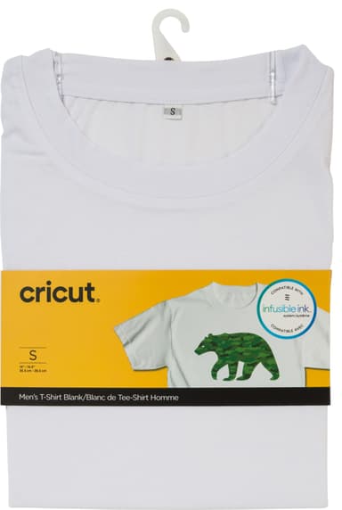 Cricut Infusible Ink miesten valkoinen t-paita (S)