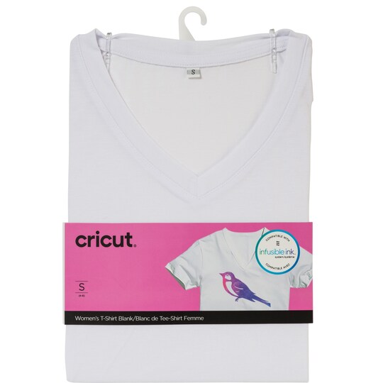 Cricut Infusible Ink naisten valkoinen t-paita (S)