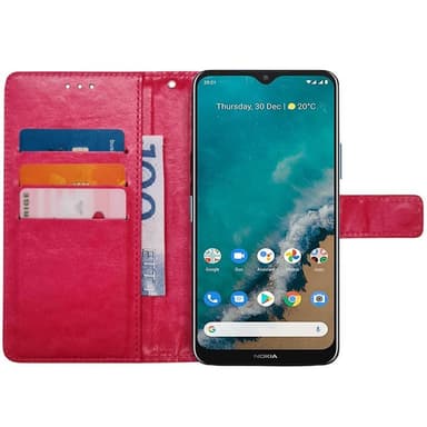 Lompakkokotelo 3-kortti Nokia G50 - Vaaleanpunainen