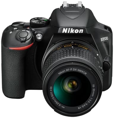 Nikon D3500 digitaalikamera+ AF-P DX Nikkor 18–55mm VR zoomiobjektiivi