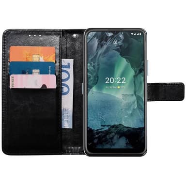 Lompakkokotelo 3-kortti Nokia G21 - Musta