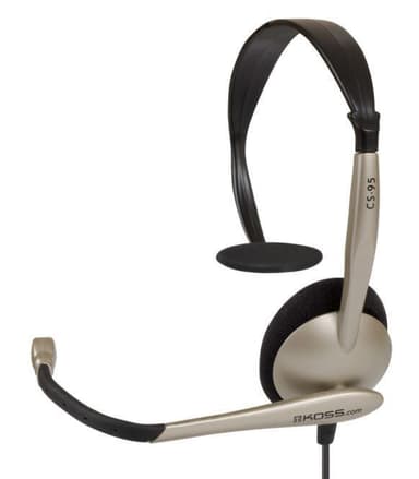 Koss-kuulokkeet CS95-pääpanta/korvakuulokkeet, 3,5 mm (1/8 tuumaa), mikrofoni, musta/kulta,